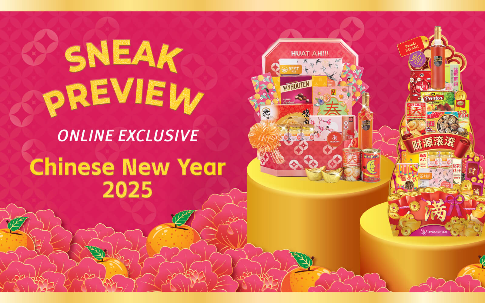 Chinese New Year Flowers and Gift Hampers Collection 2025